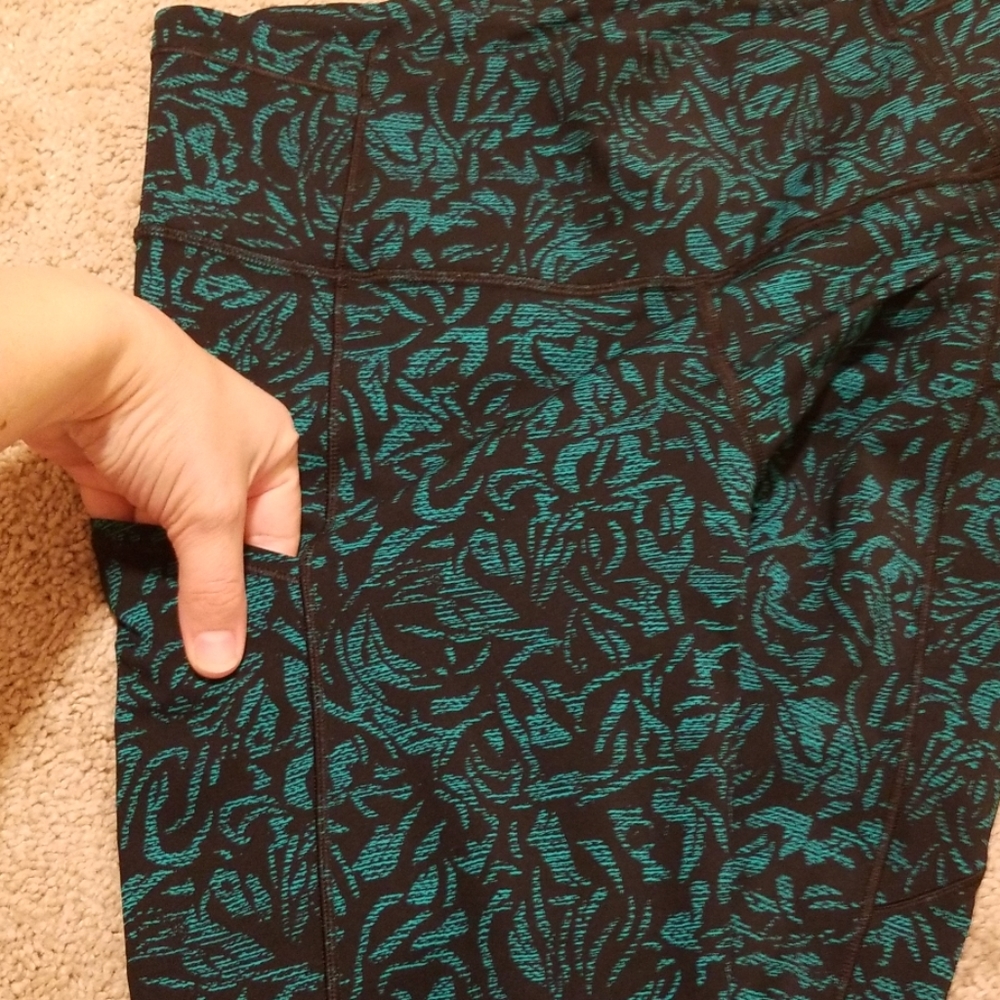 SOLD Lululemon fast free  viridian tight 19" sz10 - Picture 4 of 5